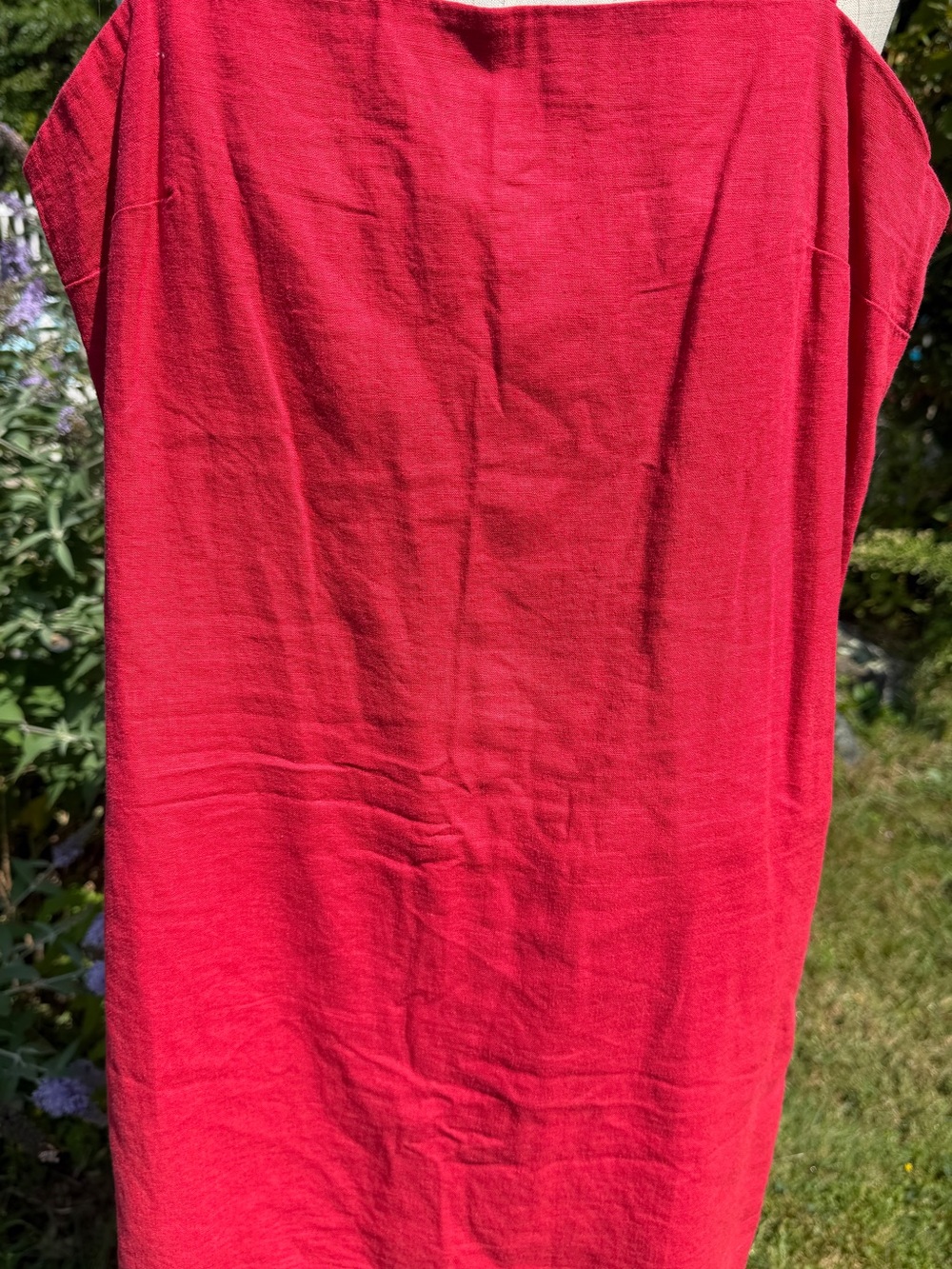 Gap Red mini dress with shorts underneath and zippered back- Classic Casual